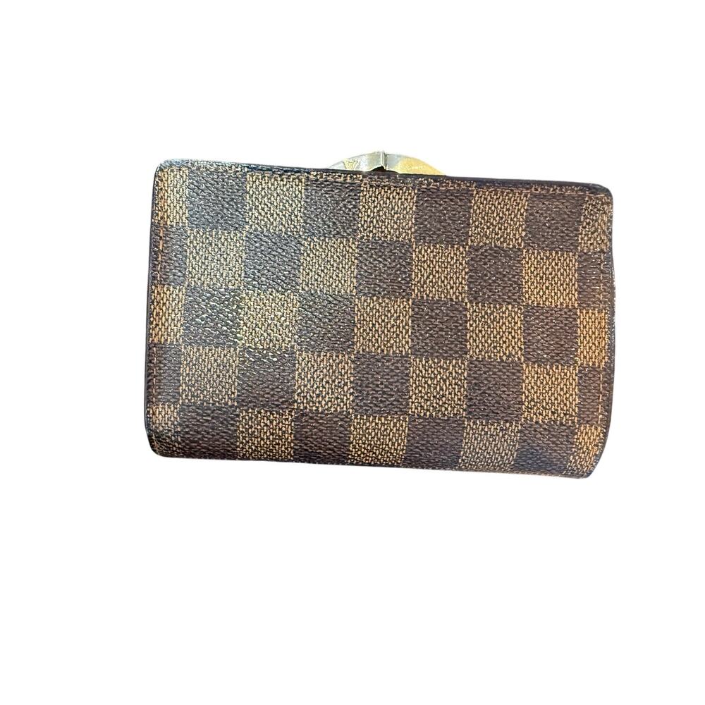 Louis Vuitton Damier Ebene Kisslock wallet*Beautiful Condition with COA - Picture 2 of 9